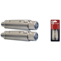 2 x XLR W/ Cinch W adapter im blister