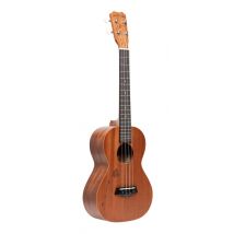 Traditionelle Tenor-Ukulele mit Decke aus Mahagoni und Hawaii-Insel-Gravierung