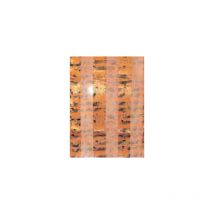 Schal Noten, orange/ schwarz