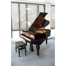 Steinway & Sons Flügel O-180 Wurzelholz mit schwarzen Akzenten, Bj. 1903, gebraucht inkl. hochwertiger Klavierbank