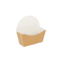 Boîte pour bagel en carton brun 12x4,5x12 cm - 1 000 pcs