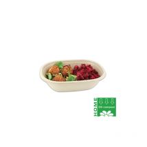 Barquette ovale en pulpe biodégradable 620 ml - 300 pcs