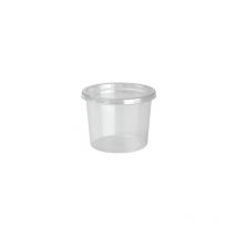 Pot SOLO DeliLite en RPET transparent 550 ml + couvercle - 300 pcs