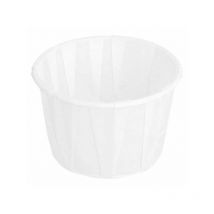 Pot en papier plissé blanc 60 ml - 250 pcs