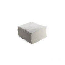 Serviette 2 plis en papier blanc 40x40 cm - 2 400 pcs