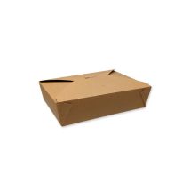Boîte repas en carton kraft brun 1400 ml - 200 pcs