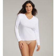 Playtex-T-shirt manches longues blanc Thermal Natural