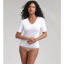 Playtex-T-shirt manches courtes blanc Thermal Natural
