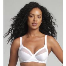Playtex-Soutien-gorge emboîtant tulle blanc Perfect Silhouette