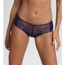 Playtex-Culotte bleu marine Essential Elegance Broderie