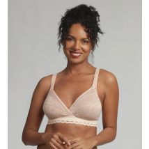 Playtex-Soutien-gorge sans armatures beige Cœur Croisé Féminin Recyclé