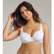 Playtex-Soutien-gorge emboîtant blanc Flower Elegance Micro Recyclé
