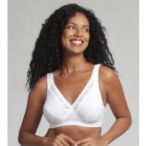 Playtex-Lot de 2 soutiens-gorge sans armatures blancs Coeur Croisé Coton