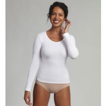 Playtex-T-shirt manches manches longues blanc Cotton Liberty