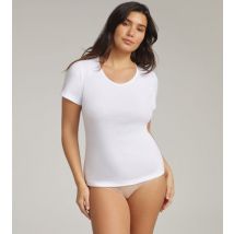 Playtex-T-shirt manches courtes blanc Cotton Liberty