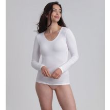 Playtex-T-shirt manches longues blanc Thermal Tech