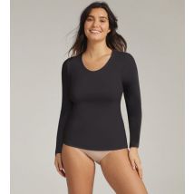 Playtex-T-shirt manches longues noir Thermal Tech