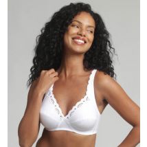 Playtex-Soutien-gorge sans armatures en coton blanc Cœur Croisé Coton