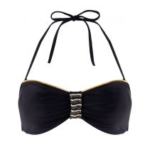 Haut de maillot bandeau noir/or Riviera by Brigitte Bardot - Pomm'Poire
