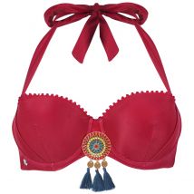 Haut de maillot bandeau bordeaux/pétrole Soleil by Brigitte Bardot - Pomm'Poire