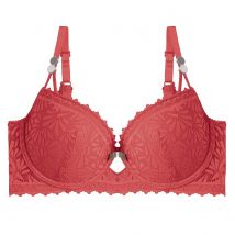 Soutien-gorge ampliforme coque moulée orange Check-In - Pomm'Poire