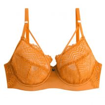 Soutien-gorge corbeille moutarde Effrontée - Pomm'Poire