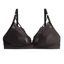 Soutien-gorge triangle sans armatures noir Effrontée - Pomm'Poire