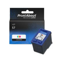 PrintAbout huismerk Inktcartridge 57 (C6657AE) 3-kleuren Geschikt voor HP
