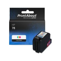 PrintAbout huismerk Inktcartridge 78 (C6578A) 3-kleuren Geschikt voor HP