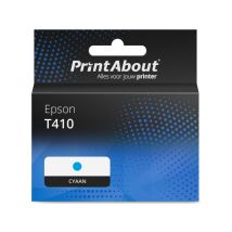 PrintAbout huismerk Inktcartridge T410 (C13T410011) Cyaan Geschikt voor Epson
