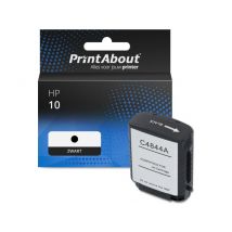 PrintAbout huismerk Inktcartridge 10 (C4844A) Zwart Geschikt voor HP