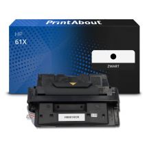 PrintAbout huismerk Toner 61X (C8061X) Zwart Hoge capaciteit Geschikt voor HP