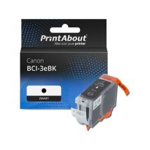 PrintAbout huismerk Inktcartridge BCI-3eBK Zwart Geschikt voor Canon