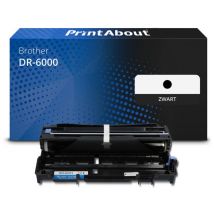 PrintAbout huismerk Drum DR-6000 Zwart Geschikt voor Brother