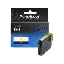 PrintAbout huismerk Inktcartridge T048 (C13T048440) Geel Geschikt voor Epson