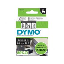 Dymo 40913 (S0720680) Tape Zwart op wit (9 mm)