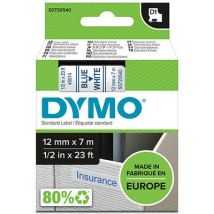 Dymo 45014 (S0720540) Tape Blauw op wit (12 mm)