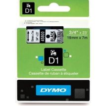 Dymo 45800 (S0720820) Tape Zwart op transparant (19 mm)