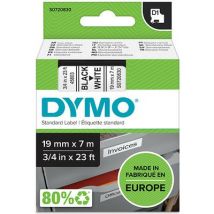 Dymo 45803 (S0720830) Tape Zwart op wit (19 mm)