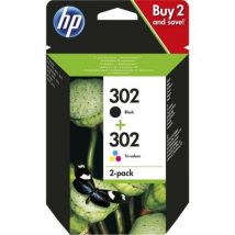 HP 302 (X4D37AE) Inktcartridge Zwart + 3 kleuren Multipack