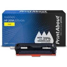 PrintAbout huismerk Toner 203A (CF542A) Geel Geschikt voor HP