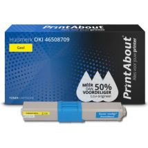 PrintAbout huismerk Toner 46508709 Geel Geschikt voor OKI