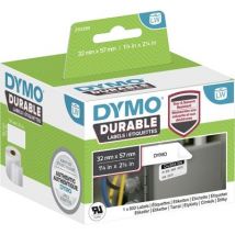 Dymo Durable 2112289 Etiket Zwart op wit (32 mm x 57 mm)