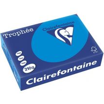 Clairefontaine Caribbean blauw A4 Gekleurd papier 210 grams (250 vel)