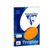 Clairefontaine Fluor oranje A4 Gekleurd papier 80 grams (100 vel)