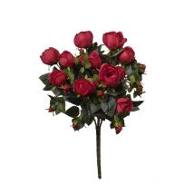 Bouquet Rose Artificielle Rouge 58 Cm