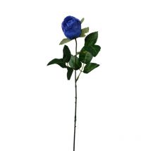 Bourgeon Rose Artificielle Bleue 49 Cm