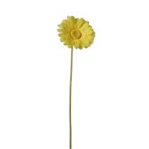 Tige Gerbera Artificielle Jaune 60 Cm