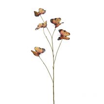 Tige Papillons Artificielle Orange 105 Cm