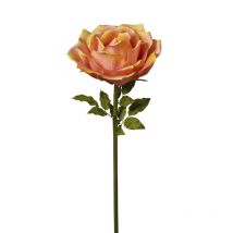 Tige Rose Artificielle Géante Pêche 136 Cm